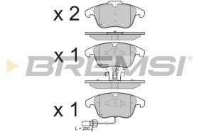 BREMSI BP3348 - JGO.PAST.FRENO AUDI A4