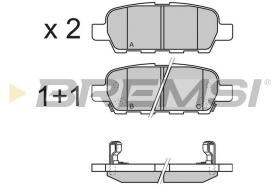 BREMSI BP3351 - JGO.PAST.FRENO NISSAN QASHQAI ISSAN TIIDA 2 VOL