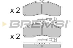 BREMSI BP3360 - JGO.PAST.FRENO NISSAN CABSTAR RENAULT MAXITY