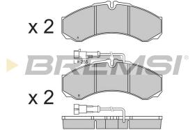 BREMSI BP3361 - JGO.PAST.FRENO NISSAN CABSTAR RENAULT MAXITY