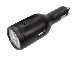 PICOYA NVADAPTOR5 - CARGADOR UNIV.2 USB C/LINTERNA LED