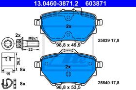TEXTAR 603871 - PASTILLA FRENO CITROEN C4 II GRAND