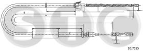 STC T480583 - CABLE FRENO A2 ALL (DRUM BRAKE) (CH. 8Z3010001) SX-LH