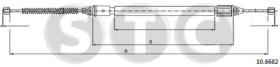 STC T483071 - CABLE FRENO MEGANE COACH 2,0 8V (DRUM BRAKE) DX/SX-RH/LH