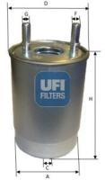 UFI 2411300 - FILTRO CARBURANTE