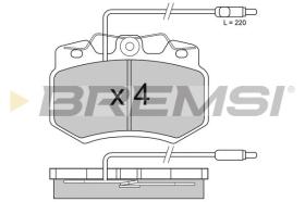 BREMSI BP22761 - JGO.PAST.FRENO CITROEN C15