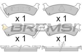 BREMSI BP2777 - JGO.PAST.FRENO JEEP GRAN CHEROKEE 04 1999