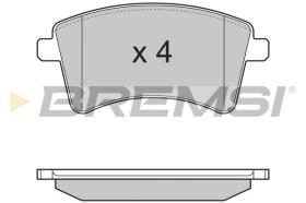 BREMSI BP3367 - JGO.PAST.FRENO RENAULT KANGOO RENAULT KANGOO EX