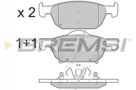 BREMSI BP3369 - JGO.PAST.FRENO HONDA ACCORD IX HONDA ACCORD SW