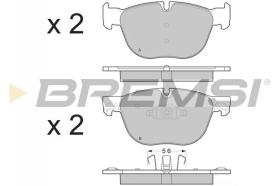 BREMSI BP3371 - JGO.PAST.FRENO BMW X5 BMW X6