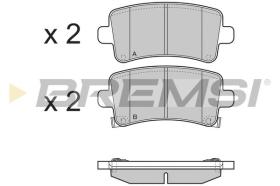 BREMSI BP3379 - JGO.PAST.FRENO OPEL INSIGNIA OPEL INSIGNIA 3 VO