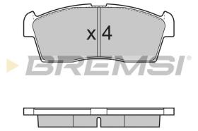 BREMSI BP3380 - JGO.PAST.FRENO SUZUKI ALO