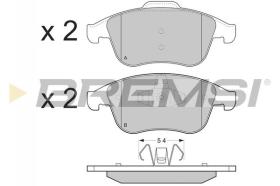 BREMSI BP3383 - JGO.PAST.FRENO RENAULT MEGANE III 2 VOLUMI CODA