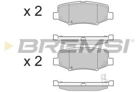 BREMSI BP3398 - JGO.PAST.FRENO DODGE NITRO JEEP CHEROKEE WRANGL