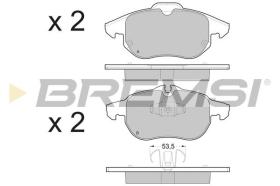 BREMSI BP3402 - JGO.PAST.FRENO OPEL VECTRA OPEL SIGNUM OPEL AST