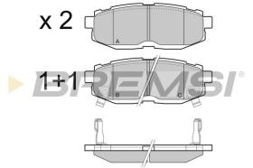 BREMSI BP3408 - JGO.PAST.FRENO SUBARU TRIBECA 3.0 (1 2005)