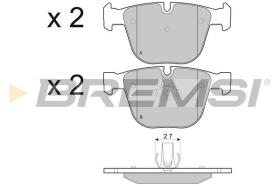 BREMSI BP3410 - JGO.PAST.FRENO BMW X6 4WD 3.0 (10 2008)