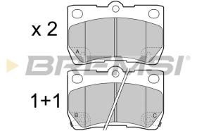 BREMSI BP3420 - JGO.PAST.FRENO LEXUS IS 2.2,2.5 LEXUS GS II (20