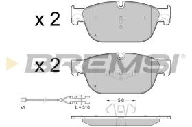 BREMSI BP3432 - JGO.PAST.FRENO CITROEN C4 II (2009),C6 HDI FAP