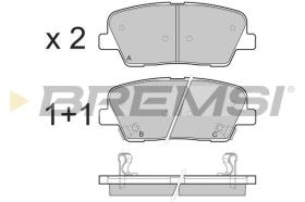 BREMSI BP3435 - JGO.PAST.FRENO KIA CARNIVAL III 3.8(6 2007) KIA