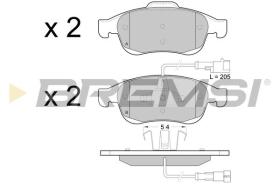 BREMSI BP3436 - JGO.PAST.FRENO ALFA ROMEO GIULIETTA