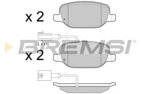 BREMSI BP3437 - JGO.PAST.FRENO ALFA ROMEO GIULIETTA