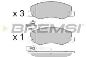 BREMSI BP3440 - JGO.PAST.FRENO NISSAN OPEL MOVANO RENAULT MASTE