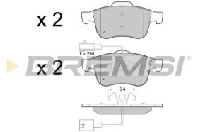 BREMSI BP3443 - JGO.PAST.FRENO ALFA ROMEO GIULLIETTA 2010