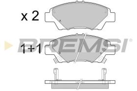 BREMSI BP3446 - JGO.PAST.FRENO HONDA INSIGHT JAZZ