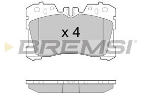 BREMSI BP3462 - JGO.PAST.FRENO LEXUS LS 2008