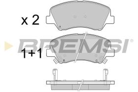 BREMSI BP3470 - JGO.PAST.FRENO KIA RIO III 2011