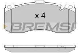 BREMSI BP3472 - JGO.PAST.FRENO BMW 1 (E81)