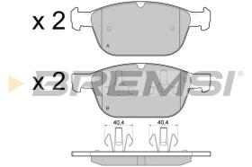 BREMSI BP3475 - JGO.PAST.FRENO VOLVO XC 60 2011