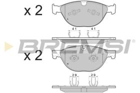 BREMSI BP3483 - JGO.PAST.FRENO JAGUAR XF 2011