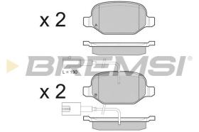 BREMSI BP3490 - JGO.PAST.FRENO ALFA ROMEO MITO 2011