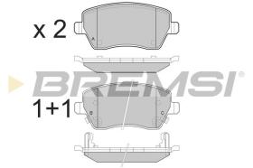 BREMSI BP3495 - JGO.PAST.FRENO NISSAN MICRA IV 2011