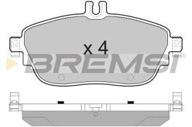 BREMSI BP3496 - JGO.PAST.FRENO MERCEDES CLASSE A B 2012