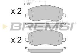 BREMSI BP3499 - JGO.PAST.FRENO PEUGEOT 807 FIAT ULISSE 2009