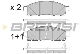 BREMSI BP3501 - JGO.PAST.FRENO NISSAN NV200 2011