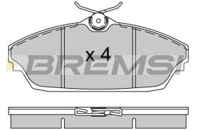 BREMSI BP3505 - JGO.PAST.FRENO TATA