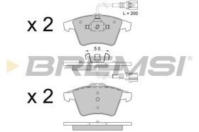 BREMSI BP3508 - JGO.PAST.FRENO VW MULTIVAN TRANSPORTER