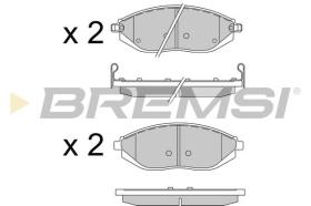 BREMSI BP3513 - JGO.PAST.FRENO CHEVROLET SPARK 2010