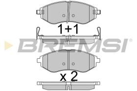 BREMSI BP3514 - JGO.PAST.FRENO CHEVROLET AVEO 2011