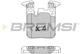 BREMSI BP3521 - JGO.PAST.FRENO BMW SERIE 1 3 4 2013