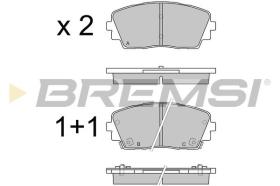 BREMSI BP3532 - JGO.PAST.FRENO KIA PICANTO 2011