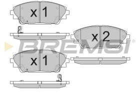 BREMSI BP3556 - JGO.PAST.FRENO MAZDA 3 2013