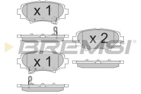 BREMSI BP3557 - JGO.PAST.FRENO MAZDA 3 2013