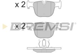 BREMSI BP3558 - JGO.PAST.FRENO BMW 4 CABRIOLET 10 2013