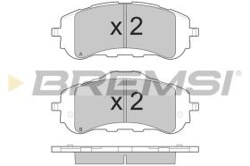 BREMSI BP3560 - JGO.PAST.FRENO PEUGEOT 308 II 04 2015