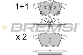 BREMSI BP3569 - JGO.PAST.FRENO MAZDA 6